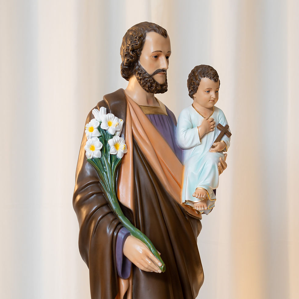 Miniatura: São José 1.20m (c/ auréola) Resina