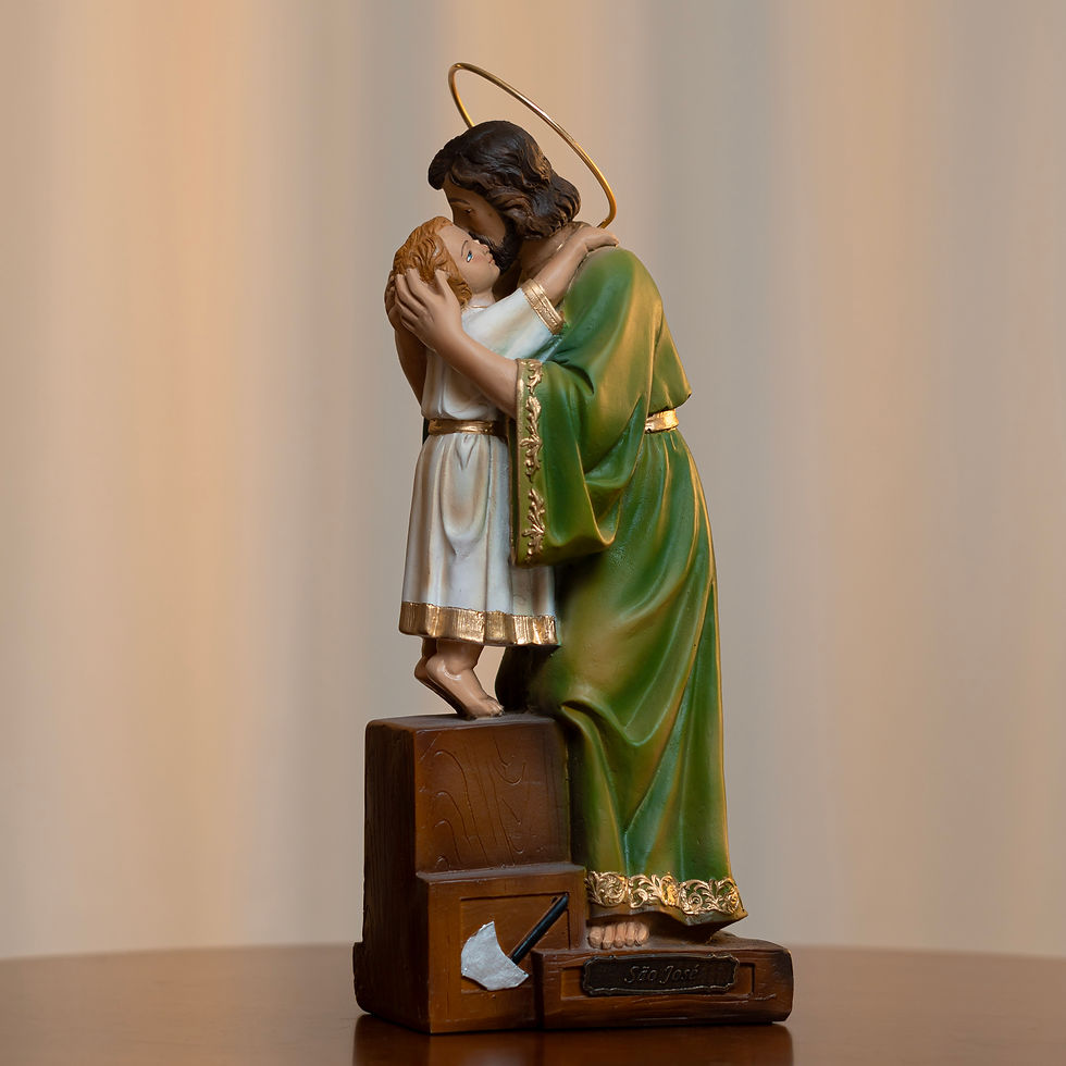 Miniatura: São José de Ternura (C/Auréola) 20 e 30cm Resina