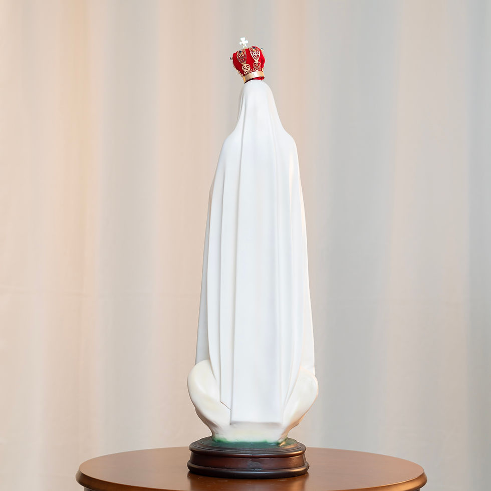 Miniatura: Nossa Senhora de Fátima 60cm Resina (C/ coroa)