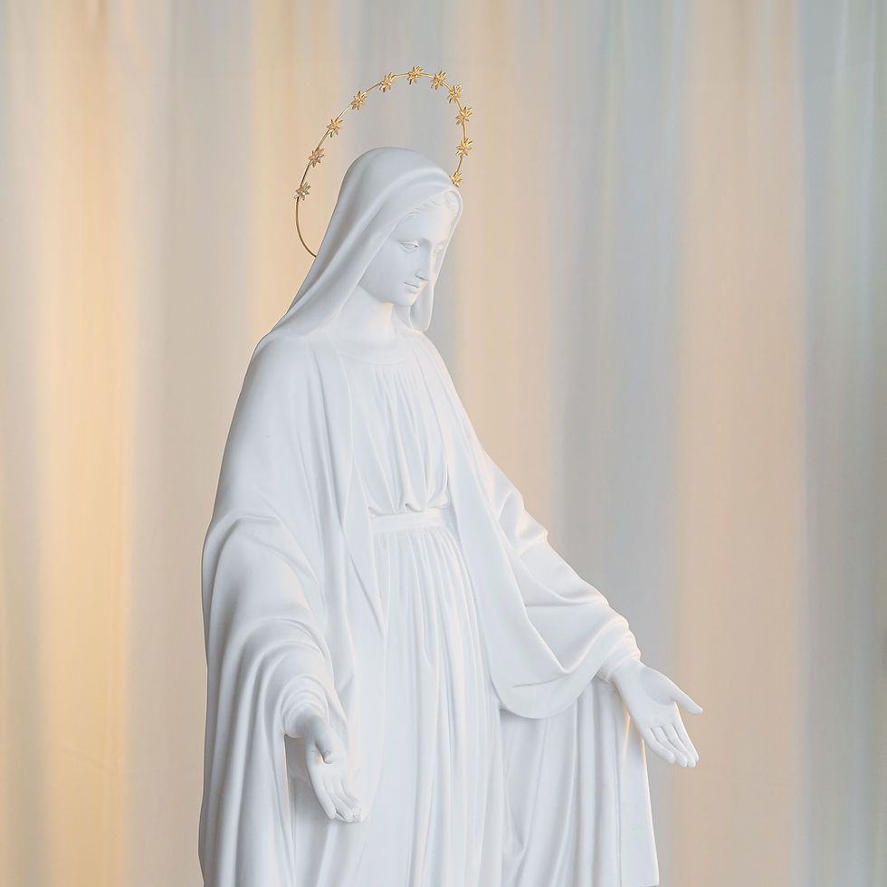 Miniatura: Nossa Senhora das Graças (mármore) 1.20m Resina