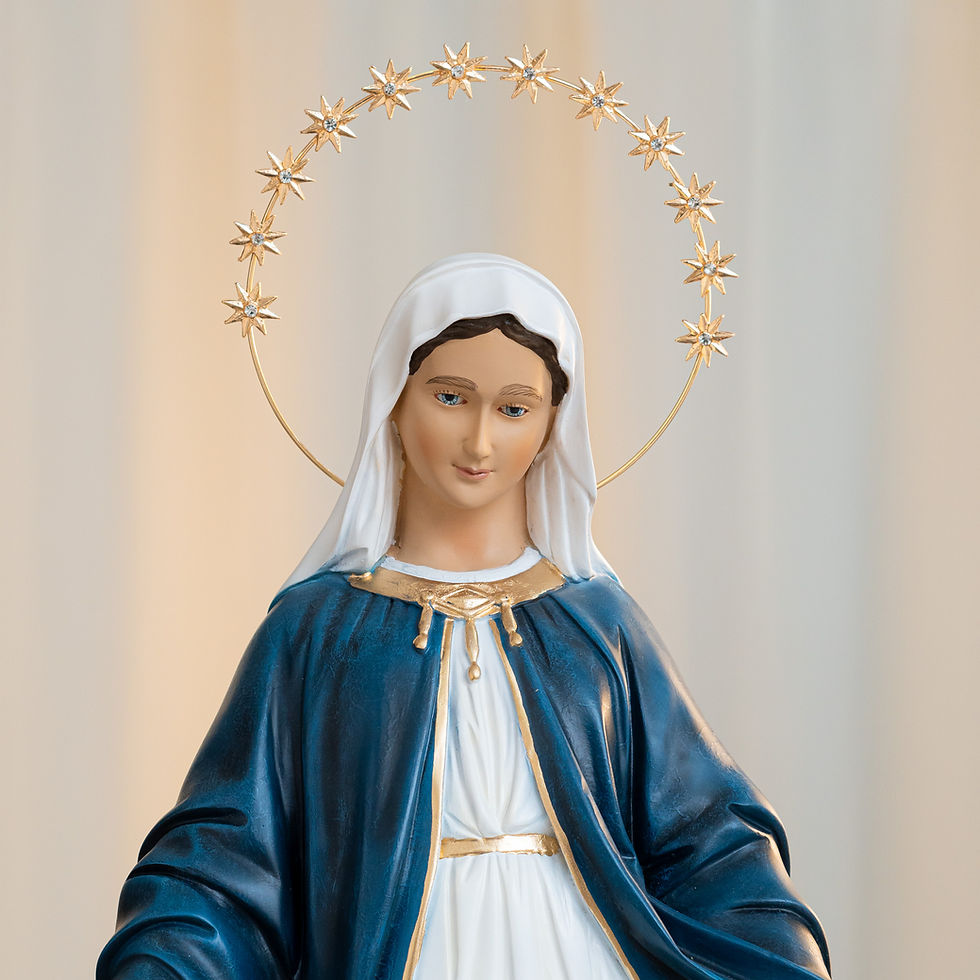 Miniatura: Nossa Senhora das Graças sem Medalha 60cm Resina (C/Auréola)