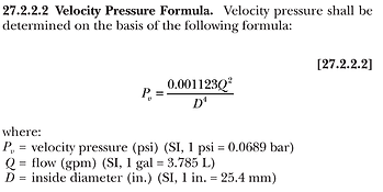 Section 27.2.2.2 Velocity Pressure Formula