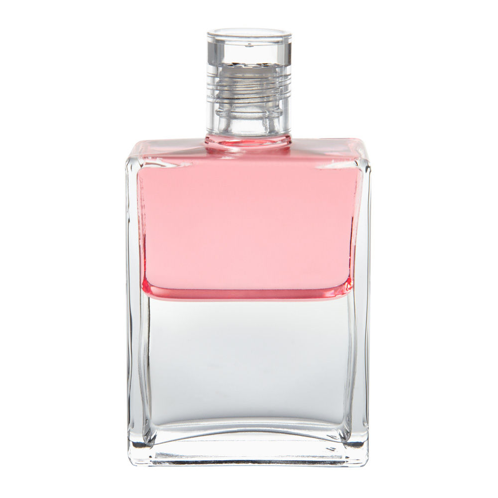 Bottle #71 The Essene Bottle 2, The Jewel in the Lotus - Pink/Clear