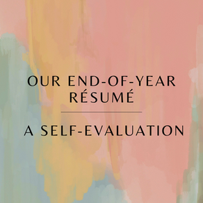 The End-of-Year Résumé: Proving to Yourself vs Proving Yourself to Others