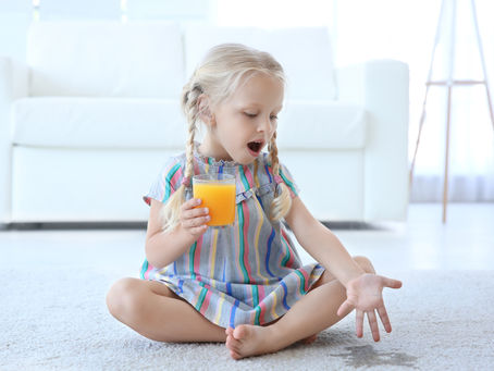 Common Spills on Carpet and How to Clean Them: Featuring Coffee, Juice, and Milk Stains