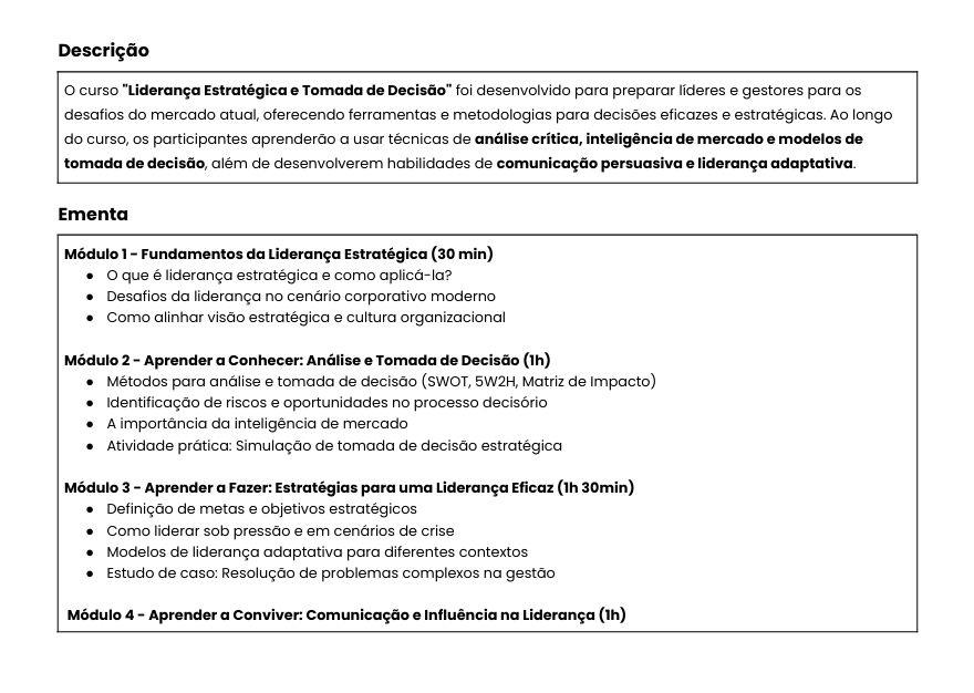Miniatura: Guia com 30 Ementas Essenciais para Universidades Corporativas