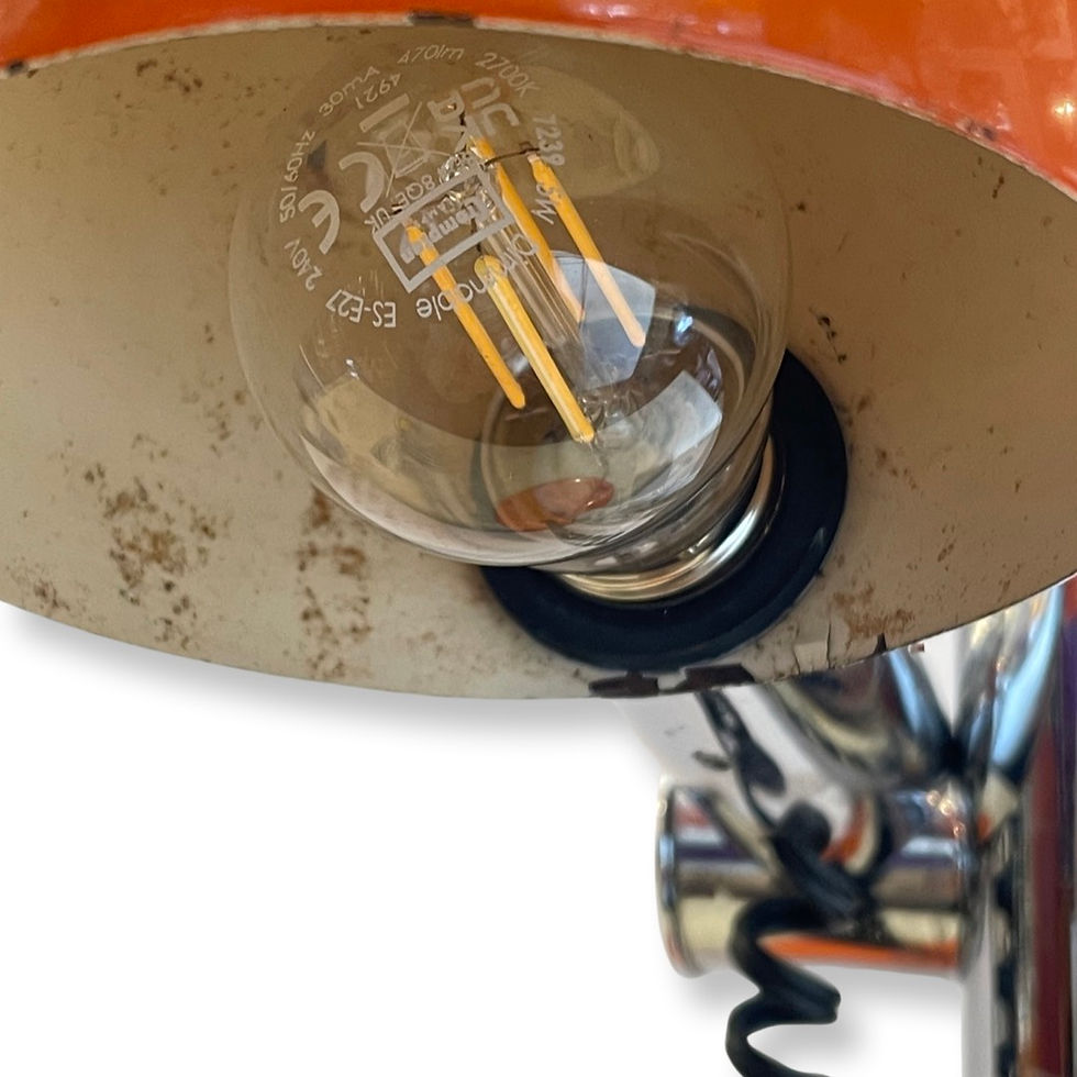 Thumbnail: Vintage Italian Orange Desk Lamp