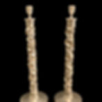 Pair of Melting Metal Table Lamps