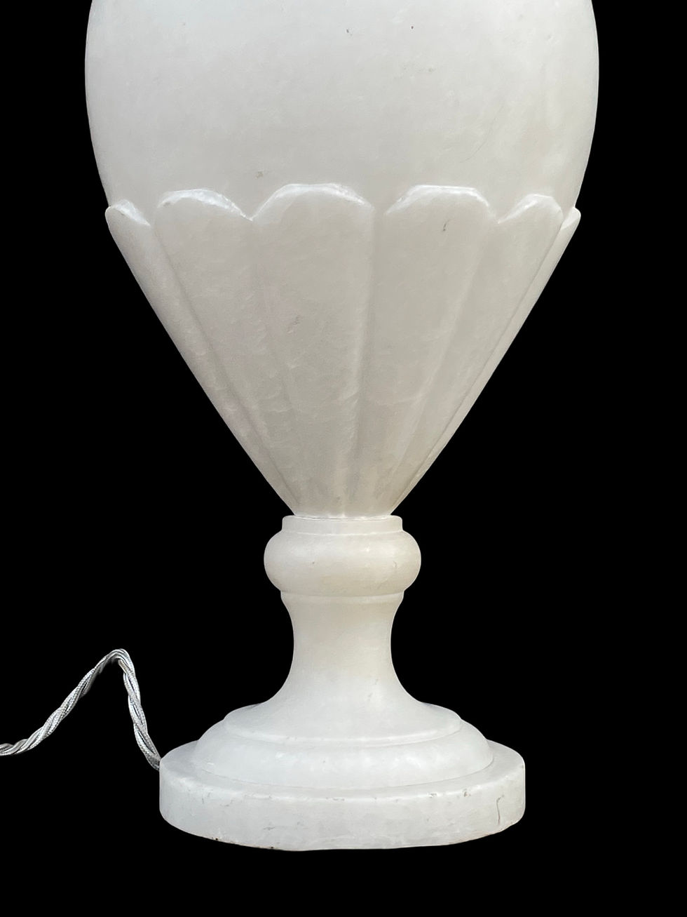 Thumbnail: Antique Neoclassical Alabaster Urn Table Lamp
