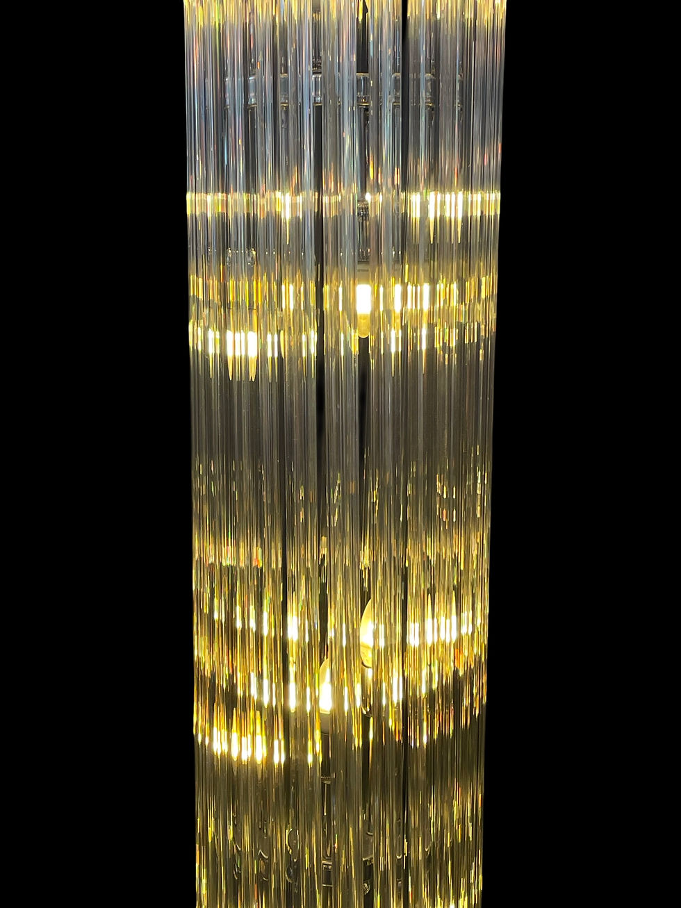 Thumbnail: Murano Glass Triedri Italian Floor Lamp