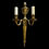 Thumbnail: Pair of Vintage French Brass Acorn Wall Lights
