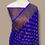 Thumbnail: royal blue khaddi chiffon handloom banarasi saree butti front view