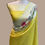 Thumbnail: mango yellow tussar georgette handloom banarasi saree front view