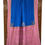 Thumbnail: royal blue khaddi georgette banarasi saree pink border pallu view