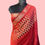 Thumbnail: maroon pure silk saree with zari butta front view