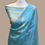 Thumbnail: sea blue pure kora handloom banarasi saree front view