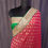 Thumbnail: red half half pure georgette saree front view