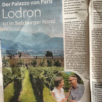 Der Palazzo von Paris Lodron ist in Salzburger Hand (Salzburger Nachrichten, 24.10.2020)