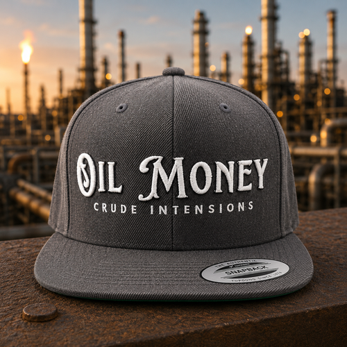 Oil Money Dark Grey Classic Snapback | Crude Intensions