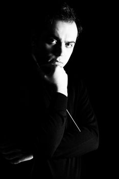 Arman Tigranyan with conducting baton