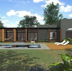 Moderna casa con piscina y diseño GB