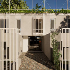 Entrada moderna a casa, diseño minimalista GB