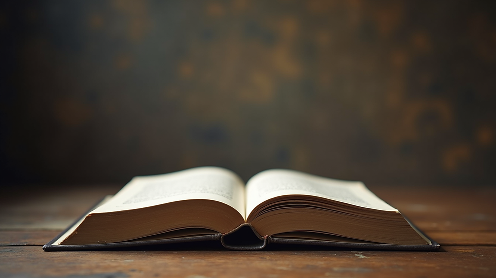 Augenhöhe auf einen ruhigen Lesebereich mit einem Stapel Bücher zum Thema Angst