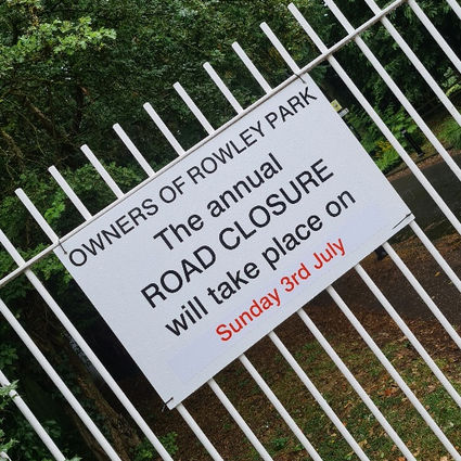 ORP Annual Park Closure - 3rd July 2022