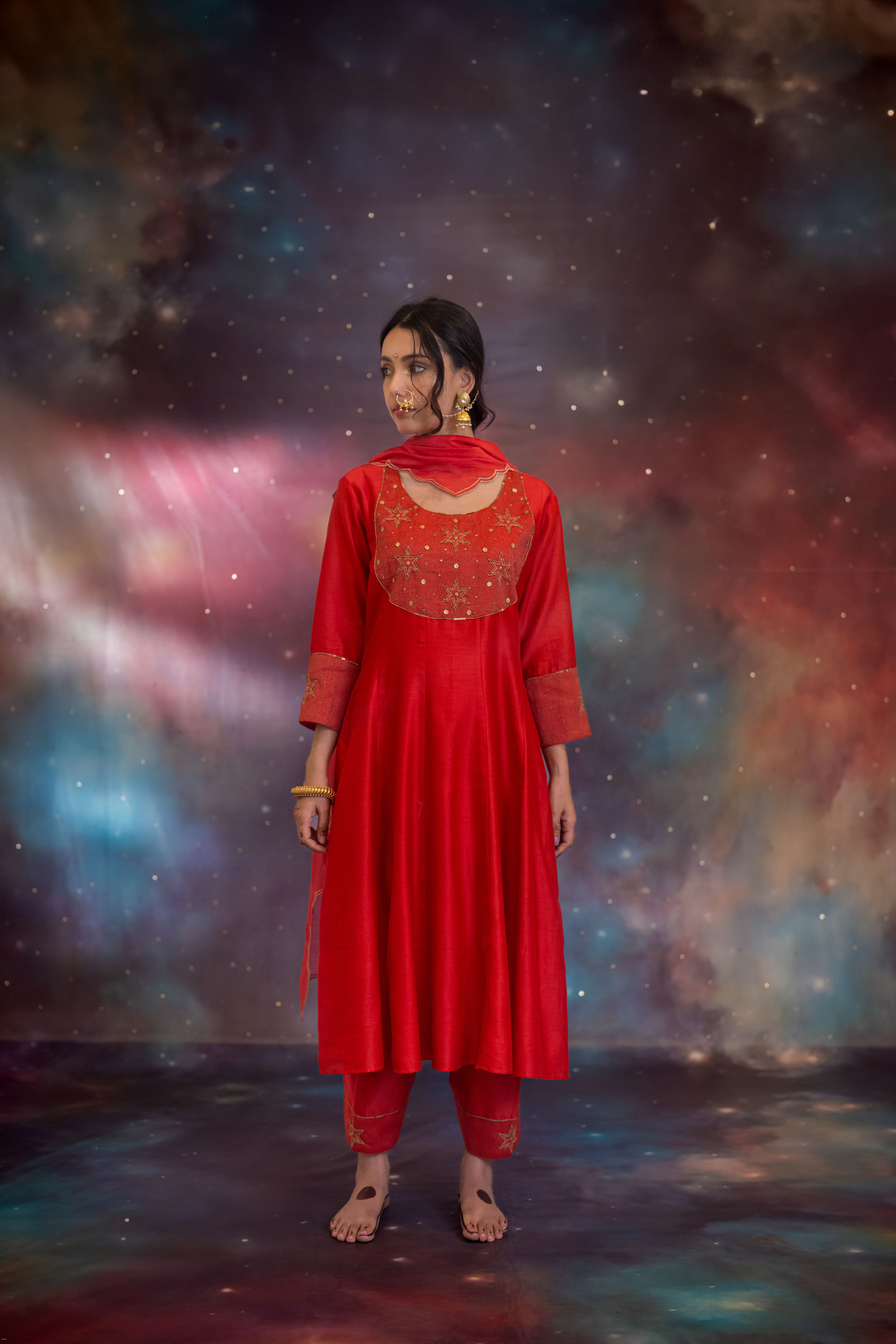 Najm Kurta,Salwaar & Dupatta