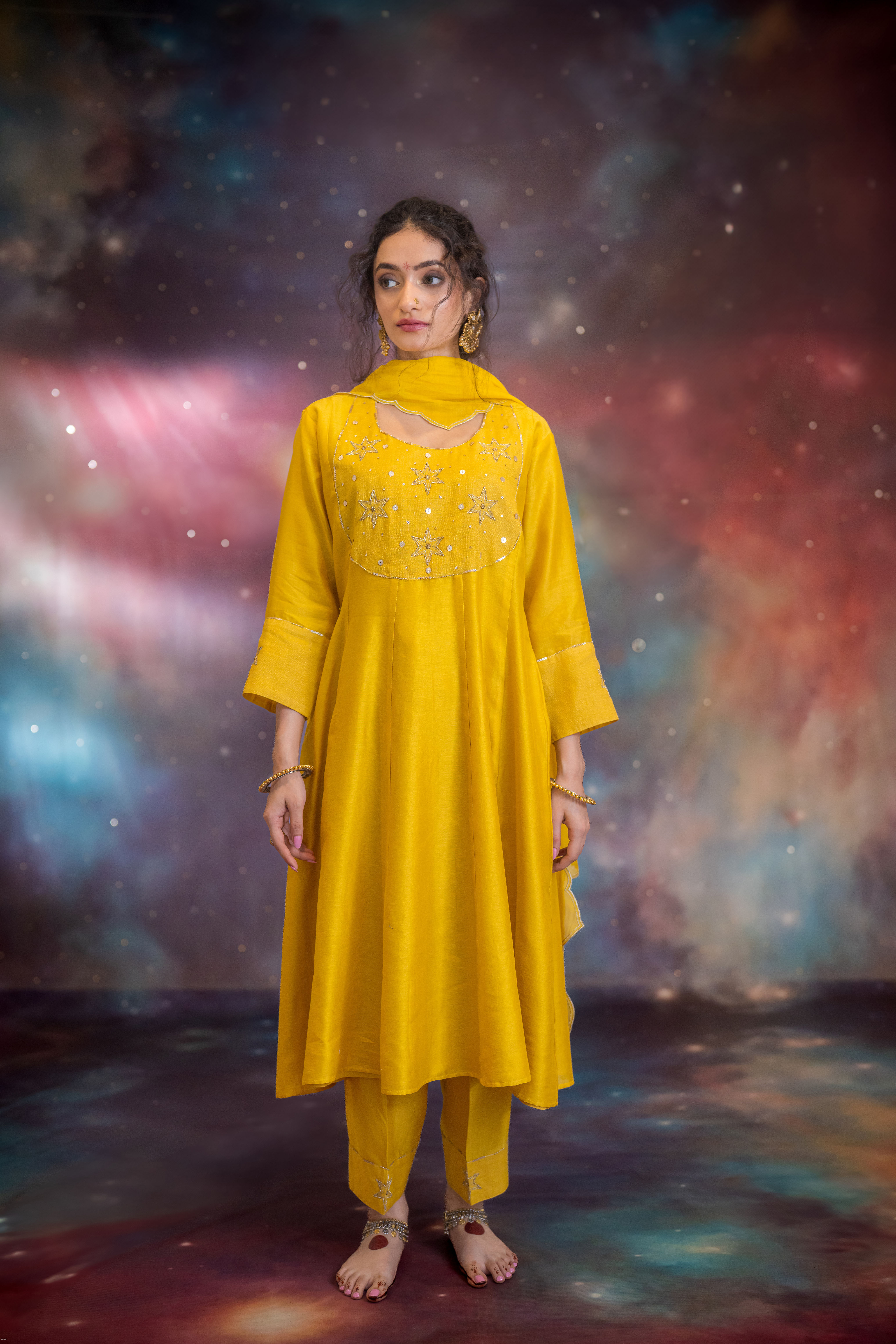 Najm Kurta,Salwaar & Dupatta