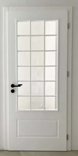 Türe weiss mit Glas
