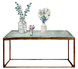 table with flowers- become a life coach