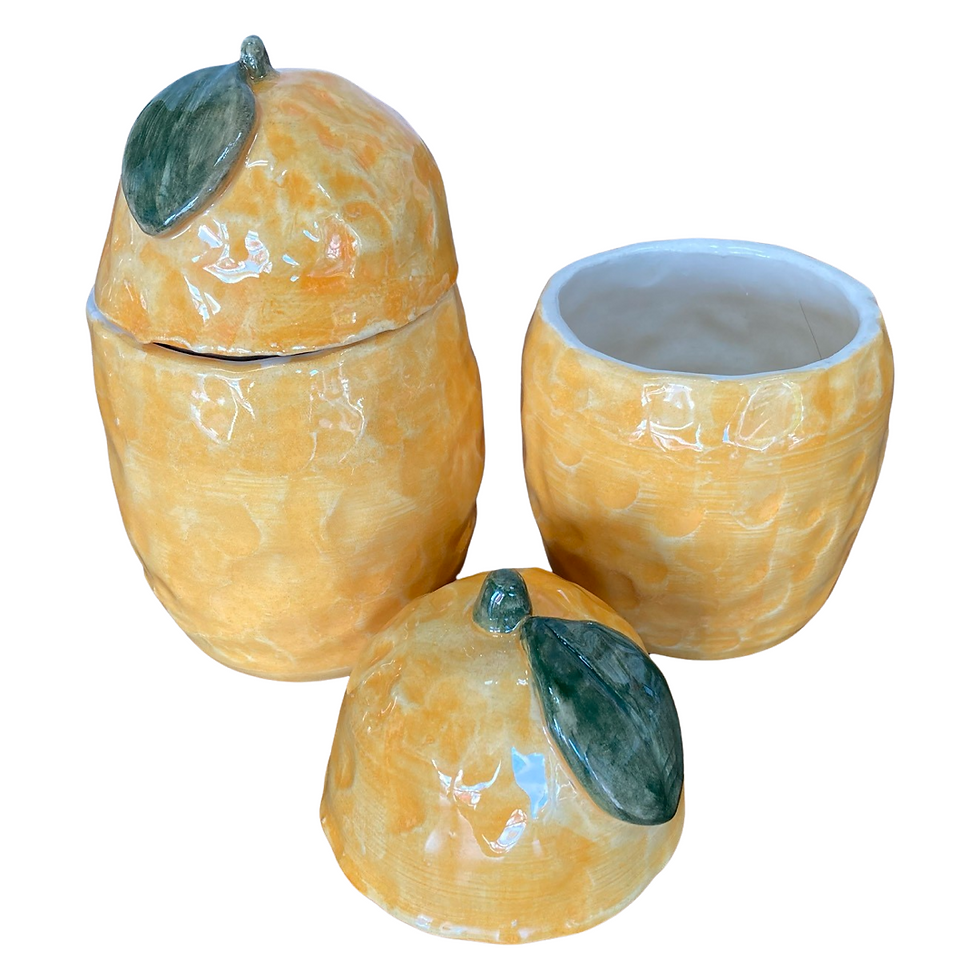 Handmade Ceramic Lemon Jar