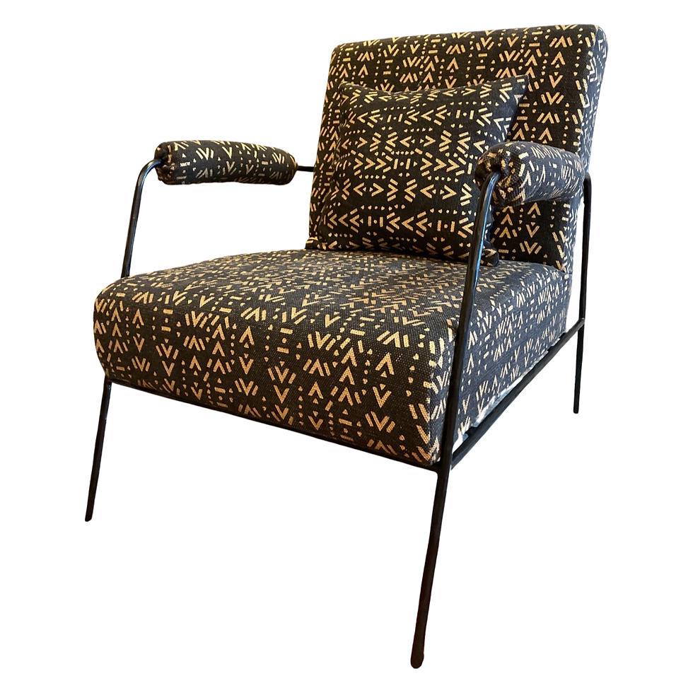 Armchair with Metal Frame