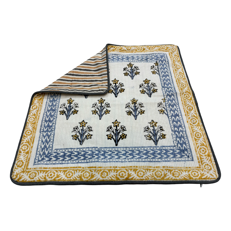 Thumbnail: Indian Block Print Cushion Cover 20 x 20 inch