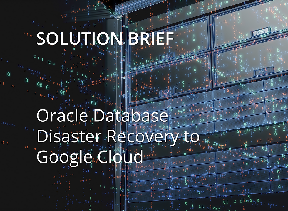 Oracle Database Disaster Recovery to Google Cloud