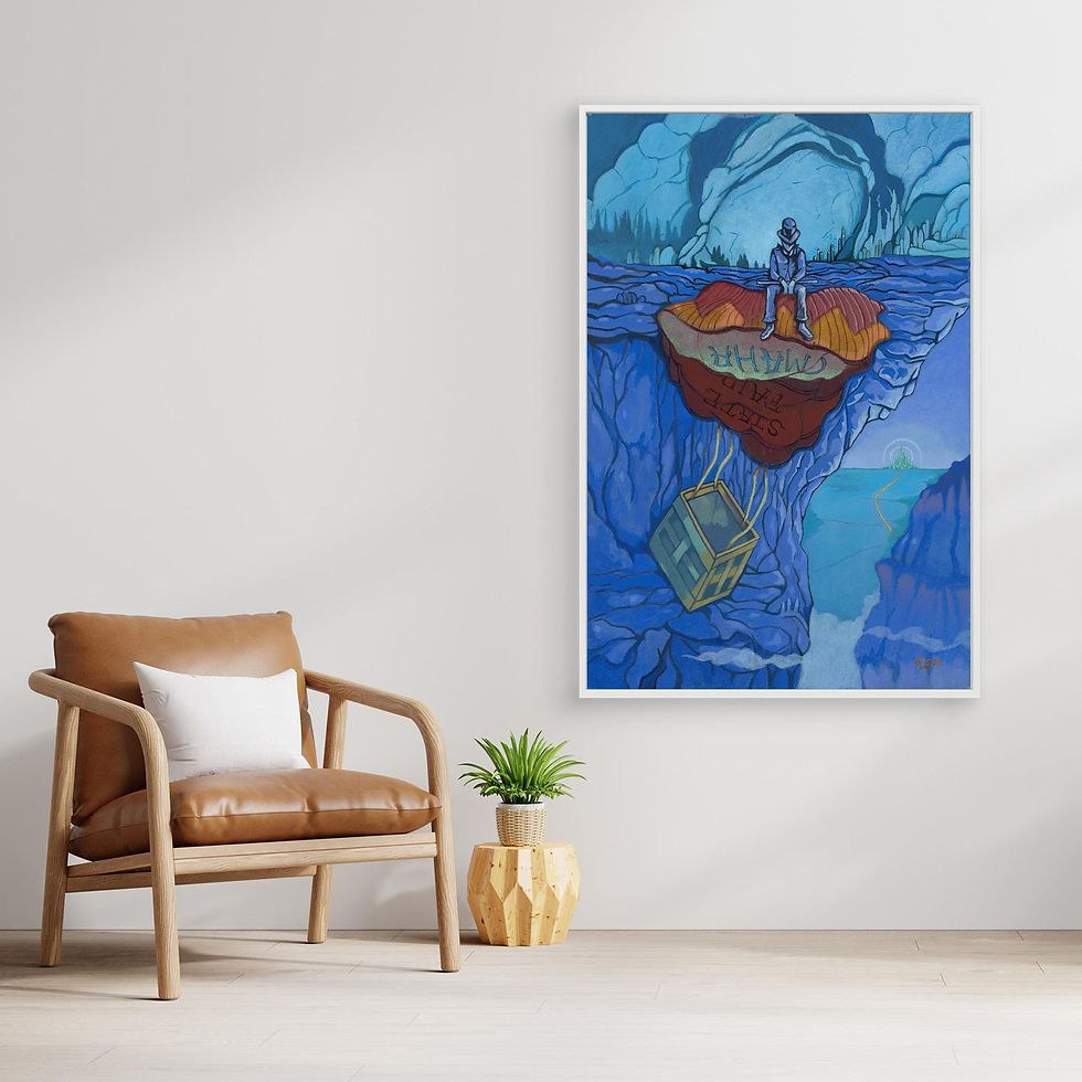 Thumbnail: Crash Landing in Oz - Canvas Print