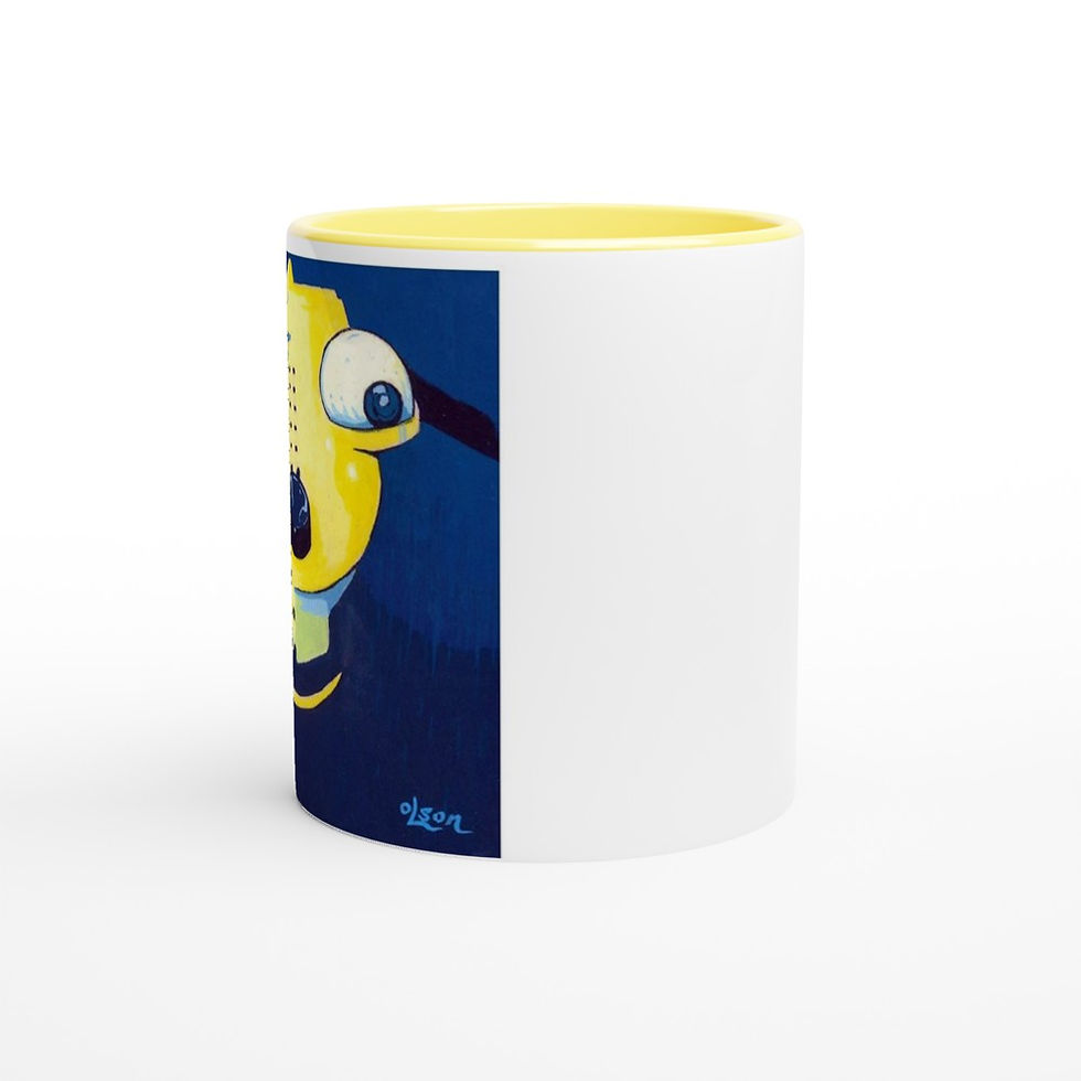 Thumbnail: ROBOT 2 - Ceramic Mug by Christopher Olson Art - Dishwasher & Microwave Safe