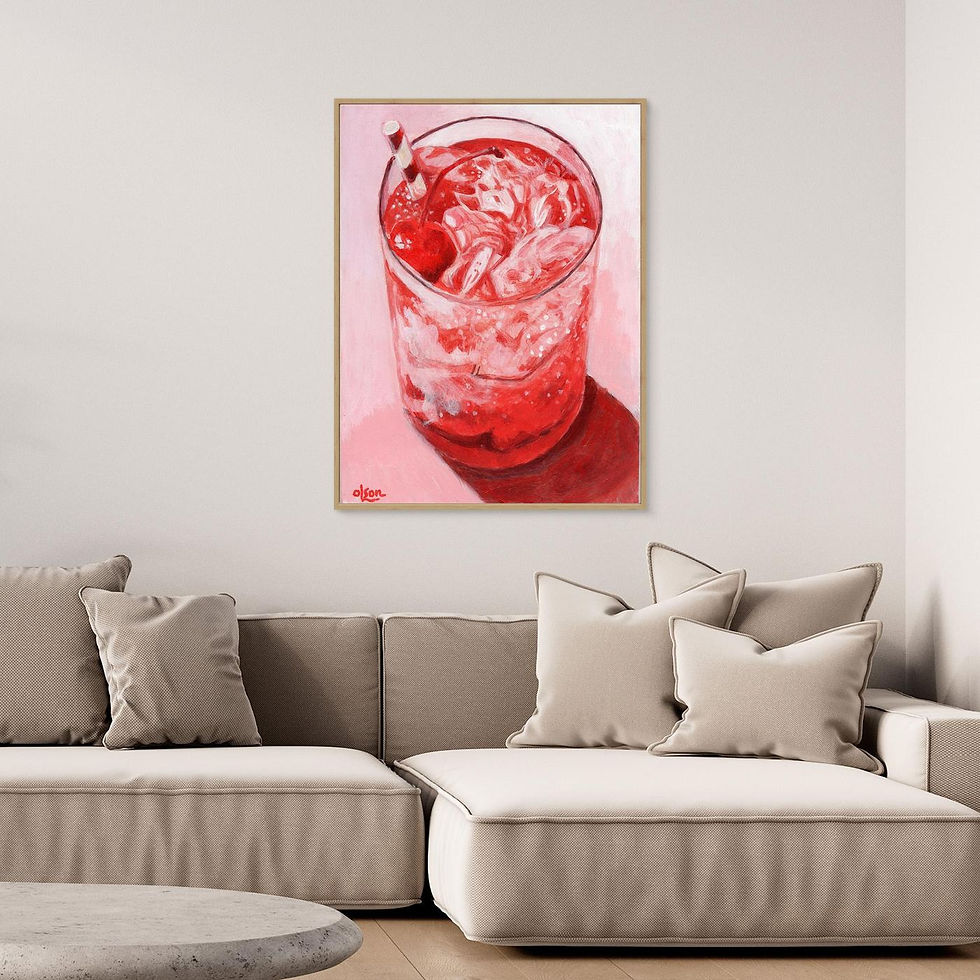 Thumbnail: Shirley Temple Cocktail Canvas Print
