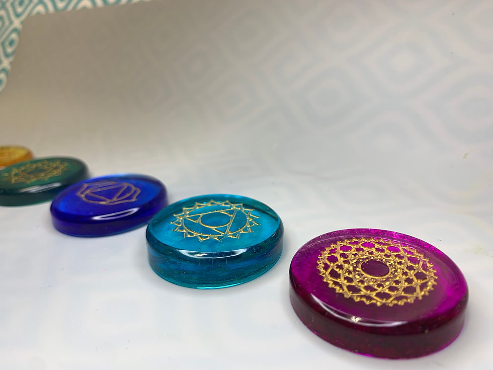 Thumbnail: Epoxy 7 Chakra Semicircle Set