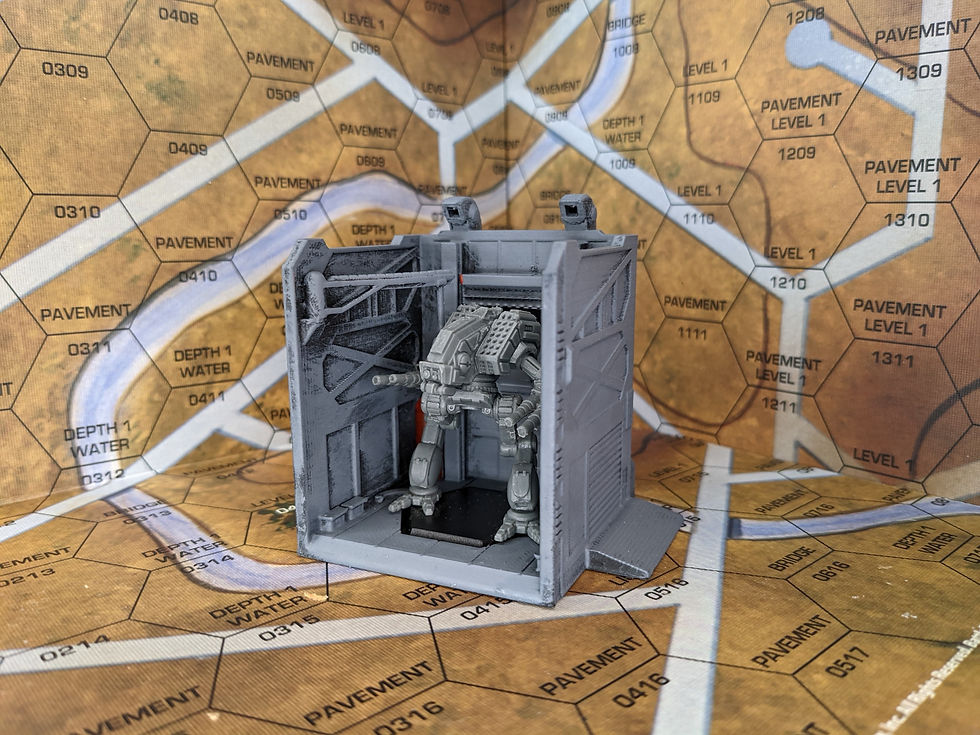 Thumbnail: Mech Repair Bay - 6mm Scale Wargaming Terrain