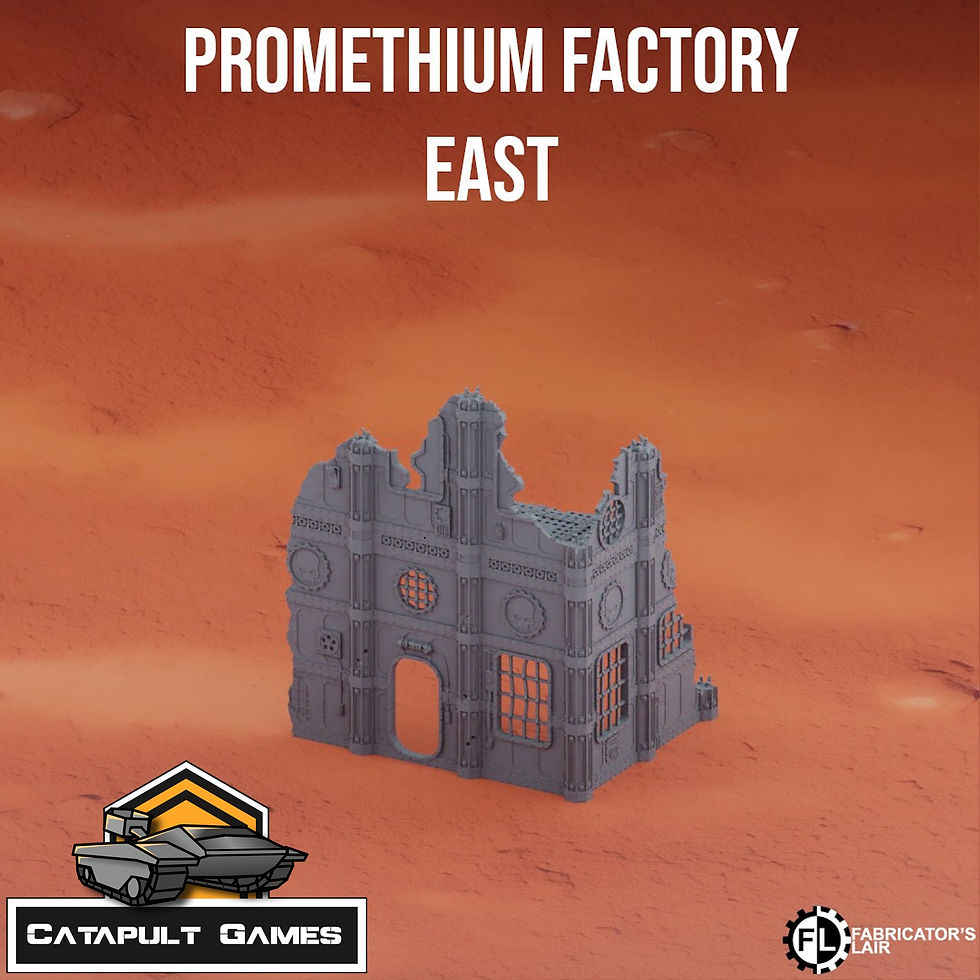 Thumbnail: Grimdark Industrial Ruins Set #4 - 28mm scale wargame terrain