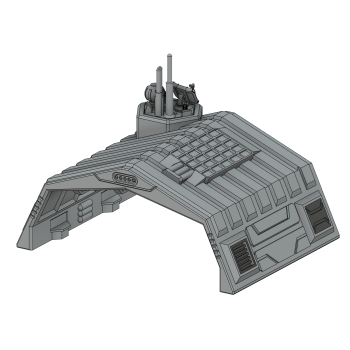 Aerospace Hangar - 6mm Scale Wargaming Terrain