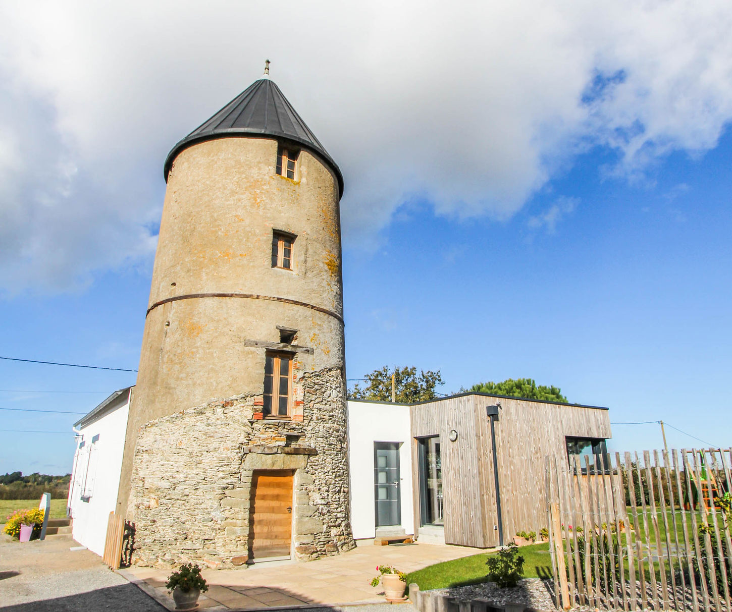 rénovation extension ancien moulin architecte saint michel chef chef