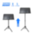 サムネイル： Music stand 2 way Desktop Book Stand Music Holder MKJ-02