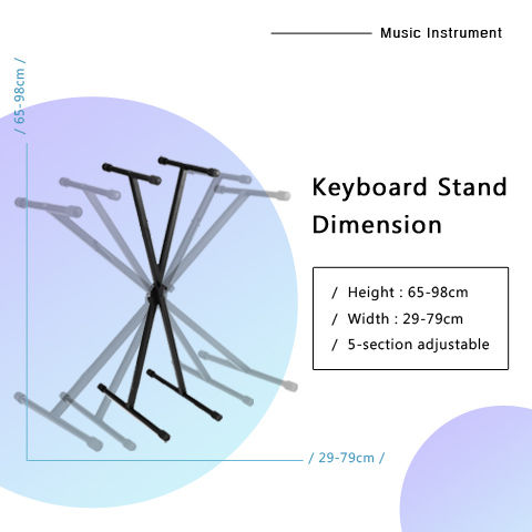Thumbnail: Single X keyboard stand ARST MKF-35