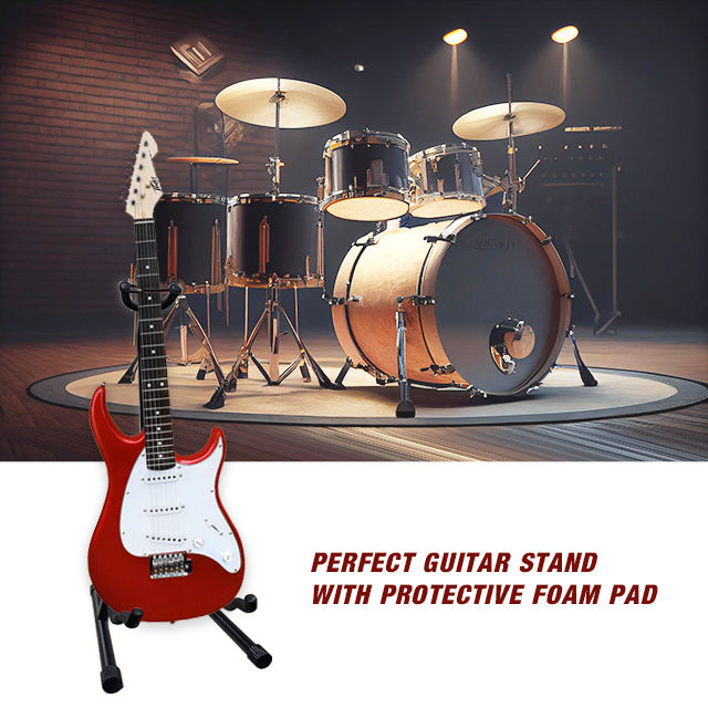 サムネイル： Guitar Stand Folding Free Standing A Frame MKJ-09