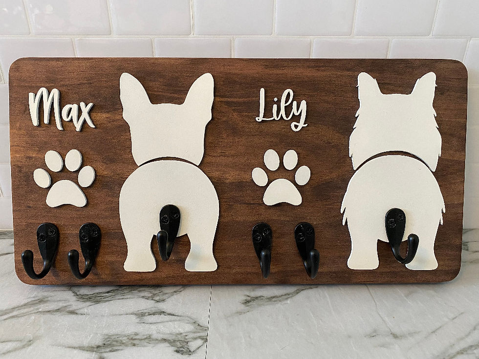 Personalized Dog Leash Holder