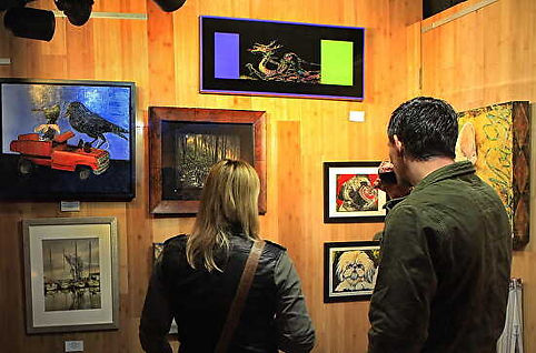 Les Mayers art was on exhibit at the Las Laguna Gallery at the Cliffs in Laaguna Beach, California.