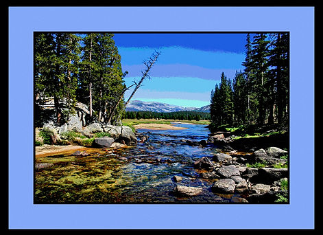 TUOLOMNE RIVER IN TUOLOMNE MEADOWS YOSEMITE NATIONAL PARK, CA